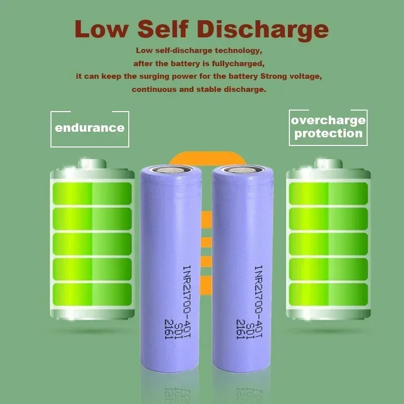 21700 Lithium Power Battery ,4000mAh 3.7 V Large capacity 21700 Battery Li-ion Battery For E-bike Scooter,21700 Power is strong