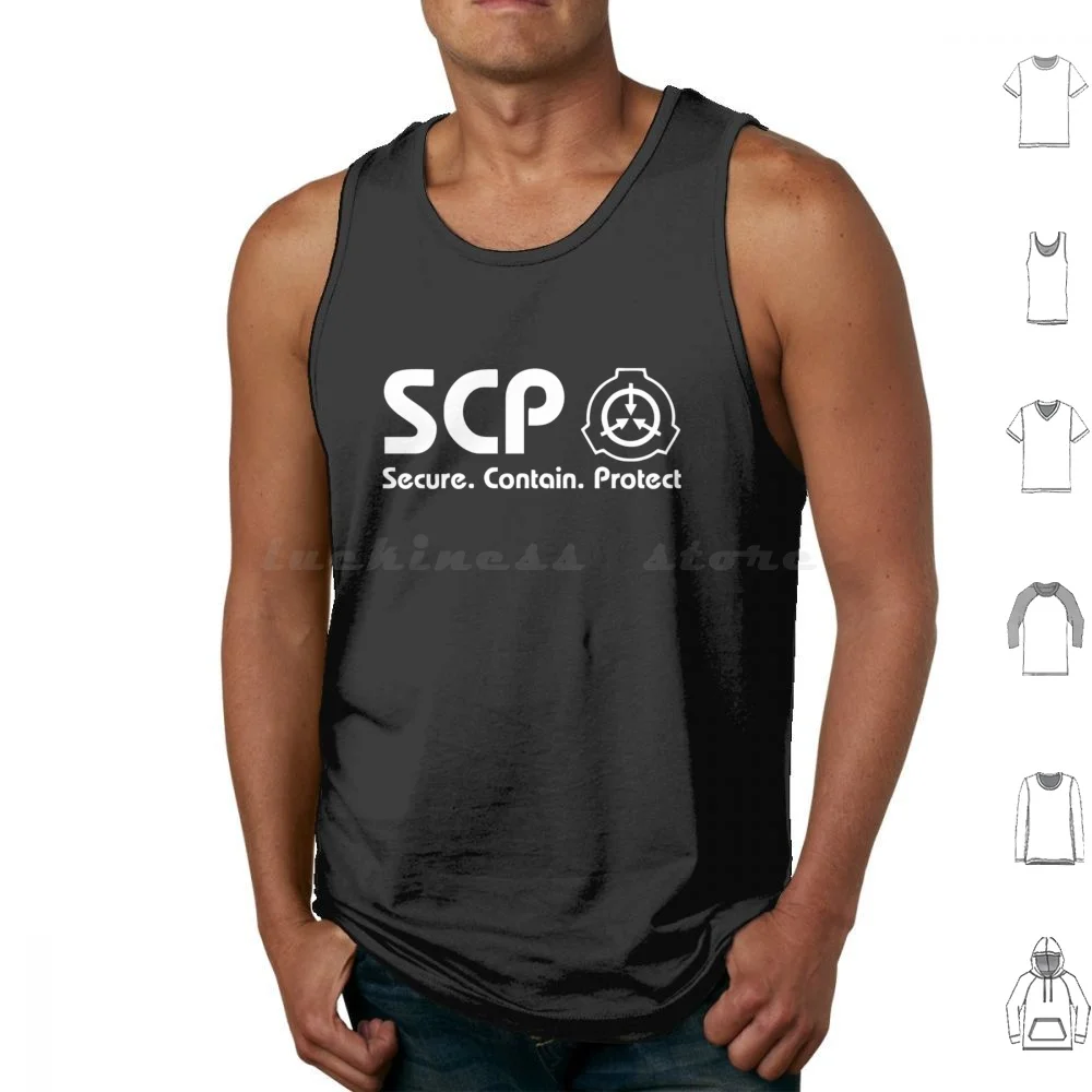 Scp Foundation Logo Essential T-Shirt Tank Tops Print Cotton Scp Foundation Logo Essential