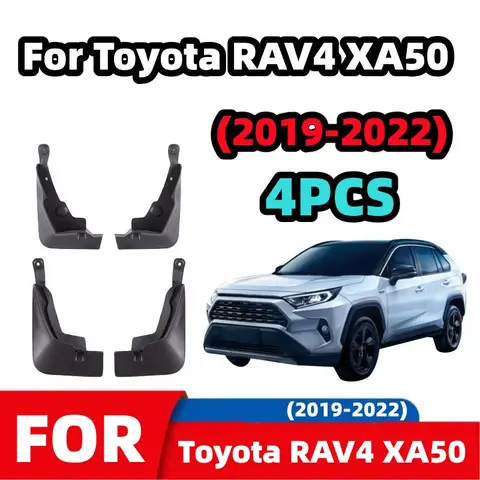 Toyota RAV4 XA50 2019 ~ 2022 RAV 4 하이브리드 자동차 전방 후방 휠 머드 플랩 안티 스플래시 머드 플랩 드릴링 필요 없음 액세서리