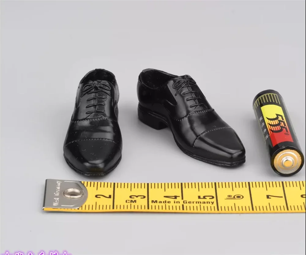 1/6 Soldierstory SS113 Asia Man Agent Fu Zuoyi Black Solid Shoe Boots Toys Model For 12