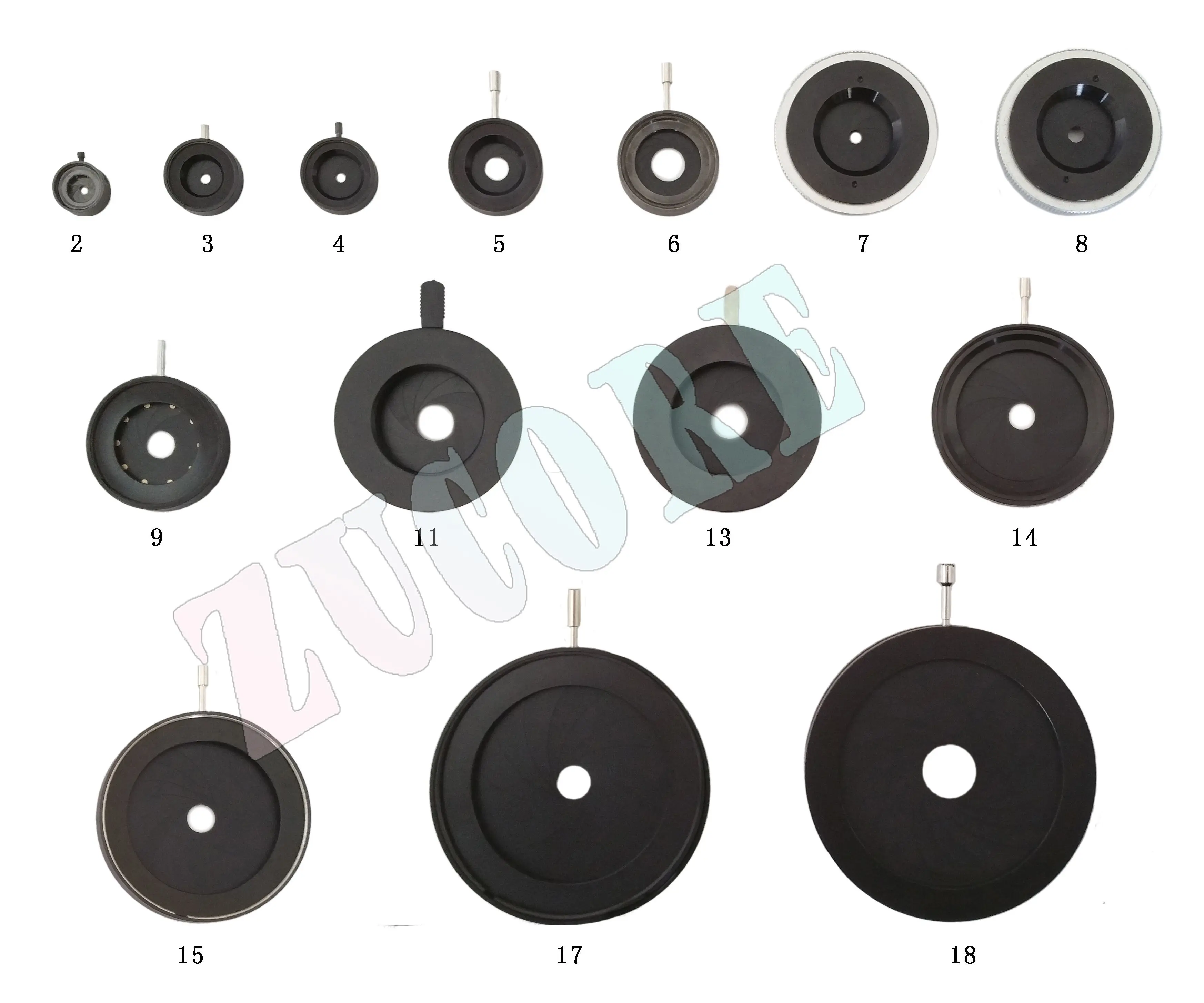 

Manual Dimmable Dimmer Condenser Light Spot Adjuster Mechanical Aperture Grating GL-1