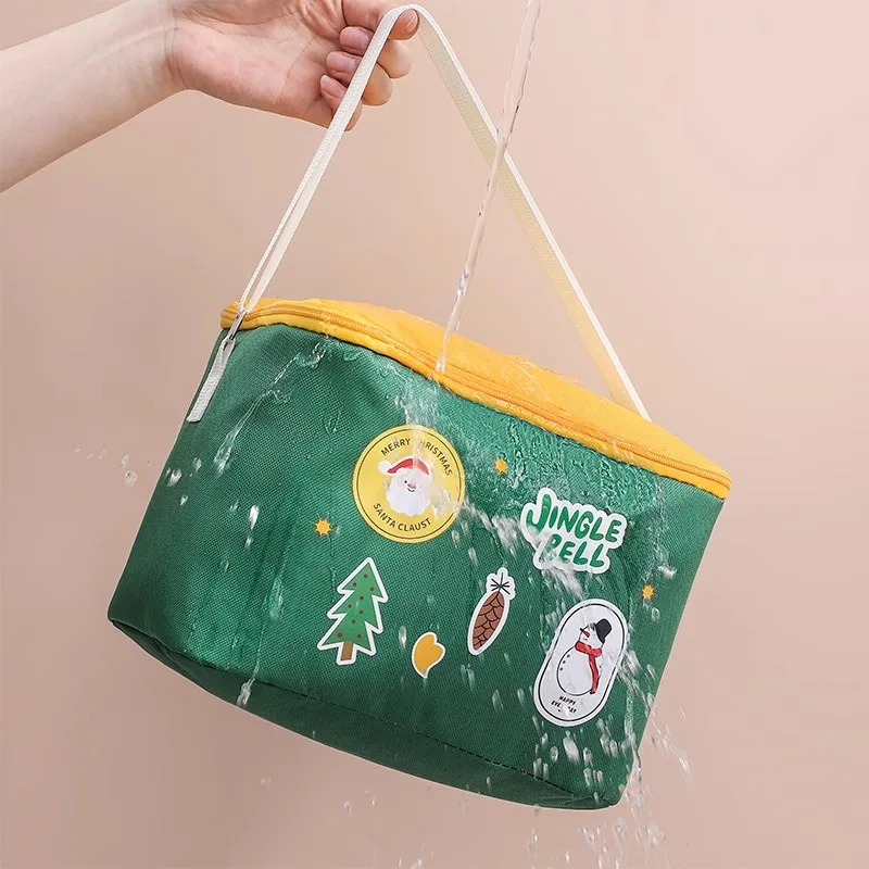 Large Lunch Bag For Women Kawaii Waterproof Portable Fresh Cooler Bags Thermal Breakfast Food Box Convenient Picnic Travel WY237