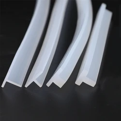 Custom Gap Cover Silicone Rubber T Shape Sealing Strip Door Window Machine Seals T Bar Waterproof Heat Resist Translucent
