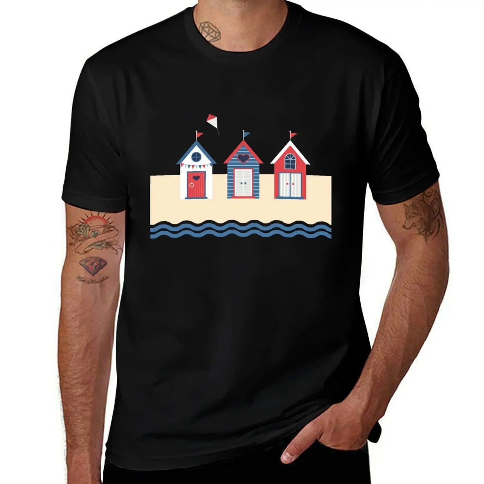 

Beach day T-Shirt man t shirts cotton cotton t shirts man 100% T-Shirt