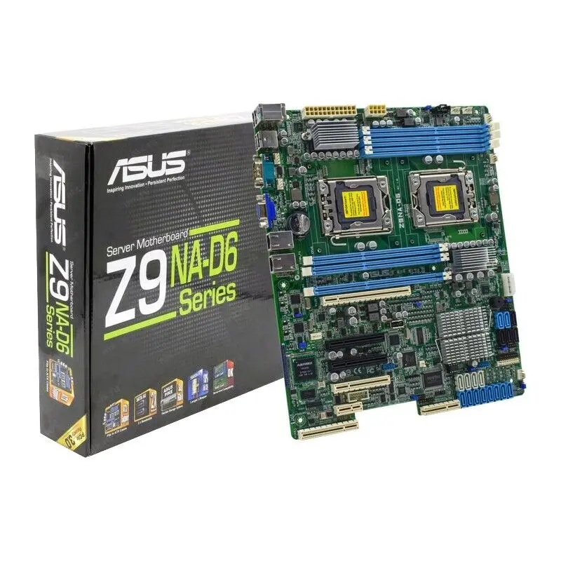 Asus Z9NA-D6 Server Motherboard Socket 1356 Intel C602 DDR3 192GB ATX support Intel Xeon processor E5-2400 product family new