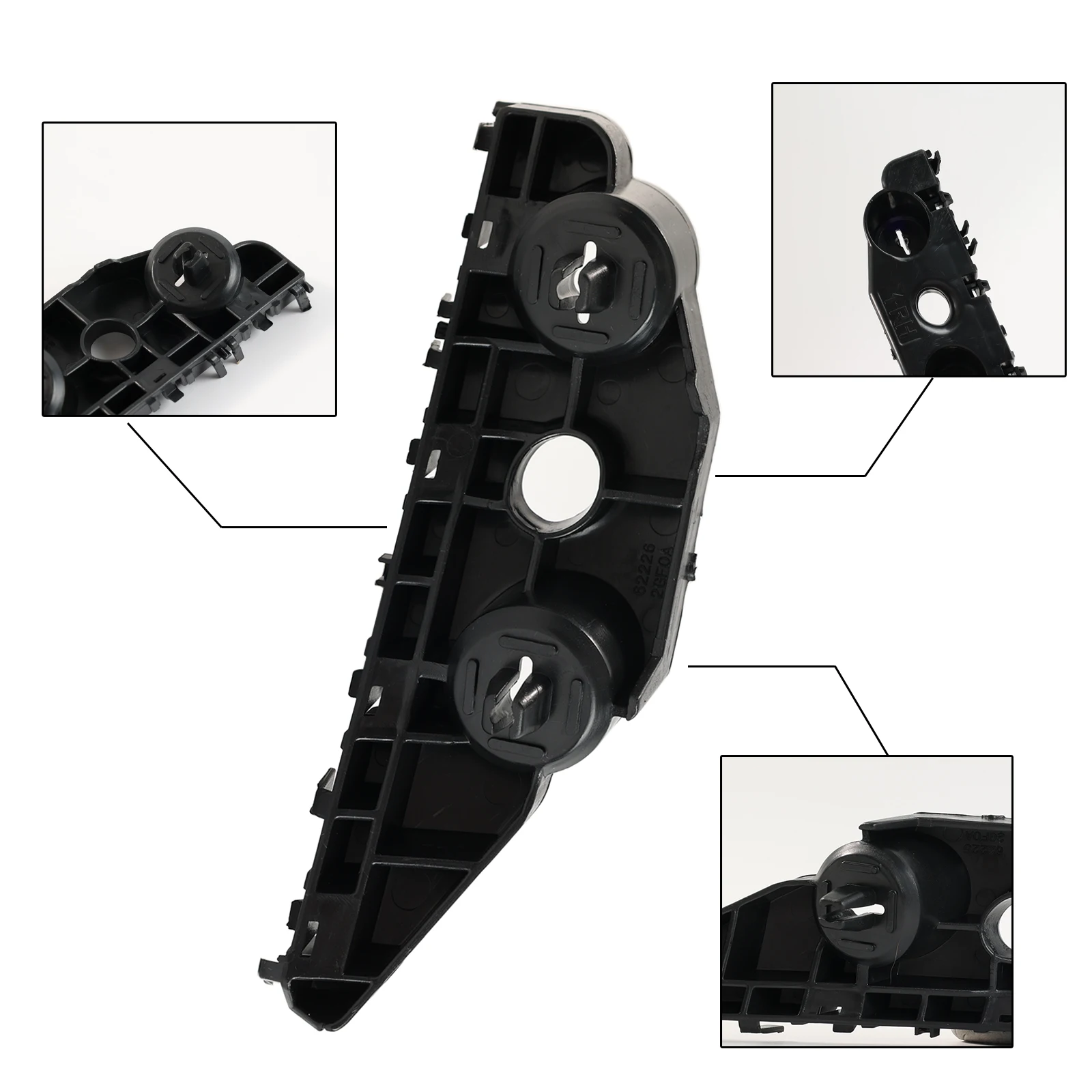 

2 шт. автомобильный передний левый прочный кронштейн бампера со стороны водителя и пассажира, поддержка бампера для Nissan 62221-9HS0A Altima 2016 2017 2018