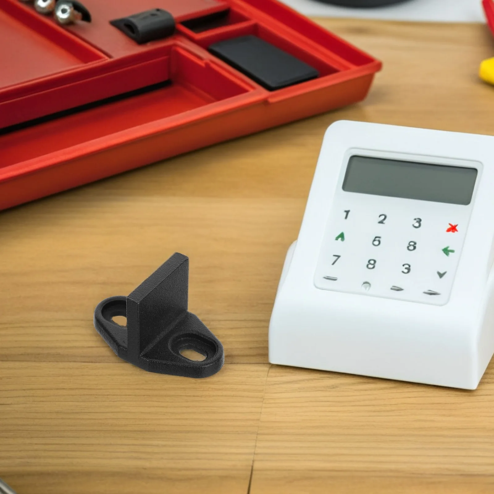 

4 Pcs Barn Door Guide Wall Mount Floor Track Hardware for Bottom Black Kits