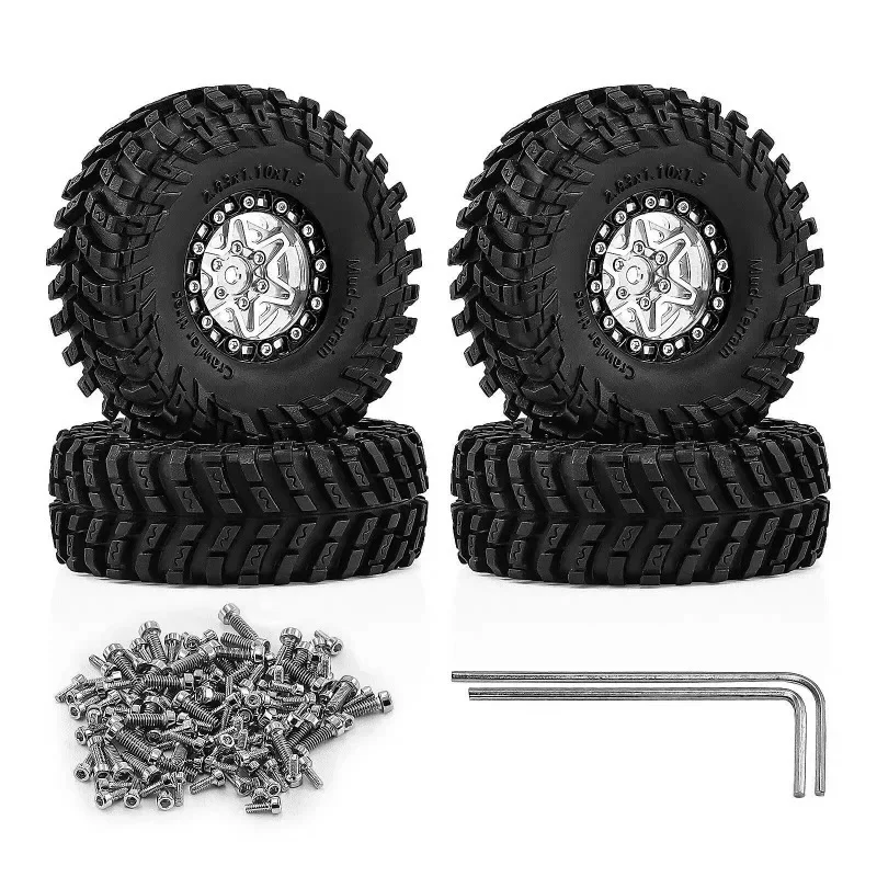 4-個の新しい-13-インチアルミホイール-タイヤ-1-18-trx4m-scx24-fms-ascent-18-axial-scx24-ax24-fcx24-fcx24m-rc-クローラーアップグレードパーツ用