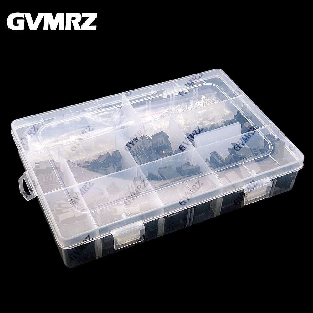 520PCS/box 2.54mm Pitch 2 3 4 5 Pin JST SM Male & Female Plug Housing Pin Header Crimp Terminals Connector Kit