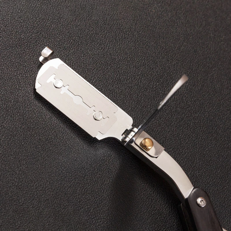 Лезвие с деревянной ручкой, бритвы для бритья, профессиональная парикмахерская бритва, бритва для бровей, мужская сменная лезвие, бритва для бритья для мужчин, подарок