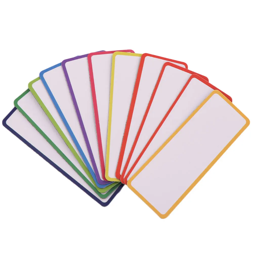 27pcs Durable Erasable Tag Board Square Portable Magnetic Label Whiteboard Convenient Nine Colors
