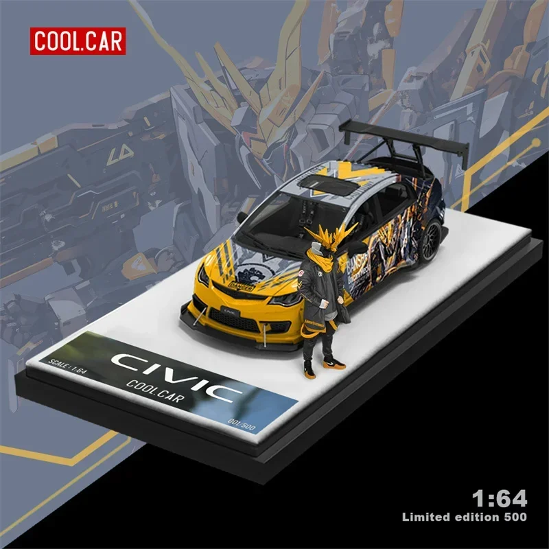 سيارة باردة 1/64 FD2 Limited500 نموذج سيارات مصنوع من خليط معدني