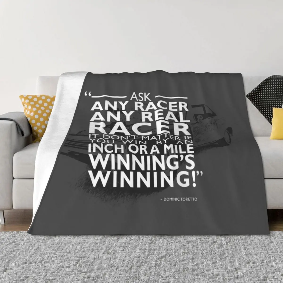 

Ask Any Racer Throw Blanket Single for winter Thin halloween Blankets