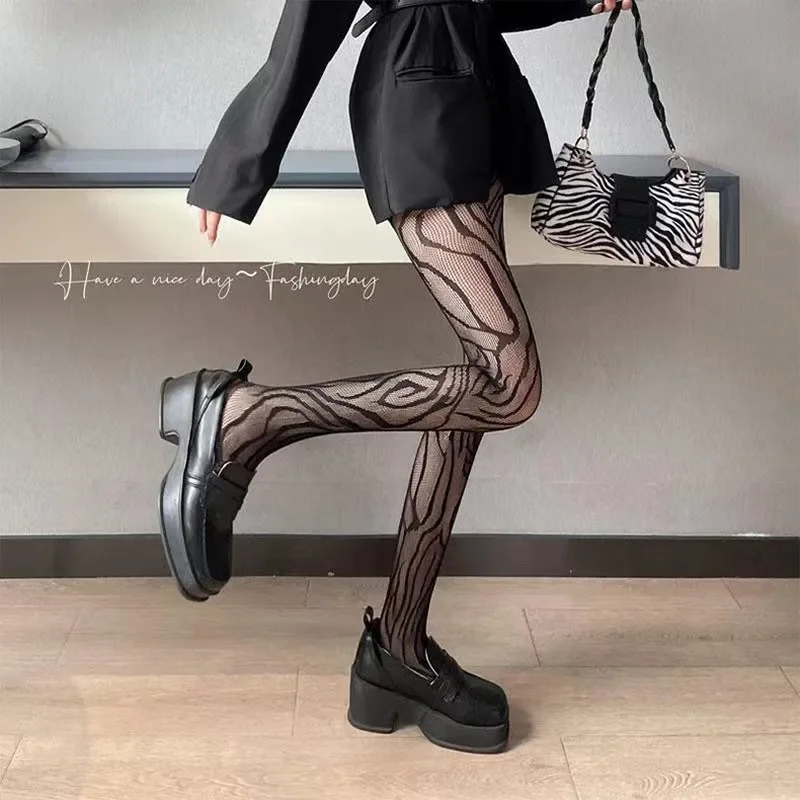  New Women's Sexy Patterned Fishnet Pantyhose Slim Legs Long Mesh Socks Fish Net Nylon Tights Ladies Transparent Body Stockin