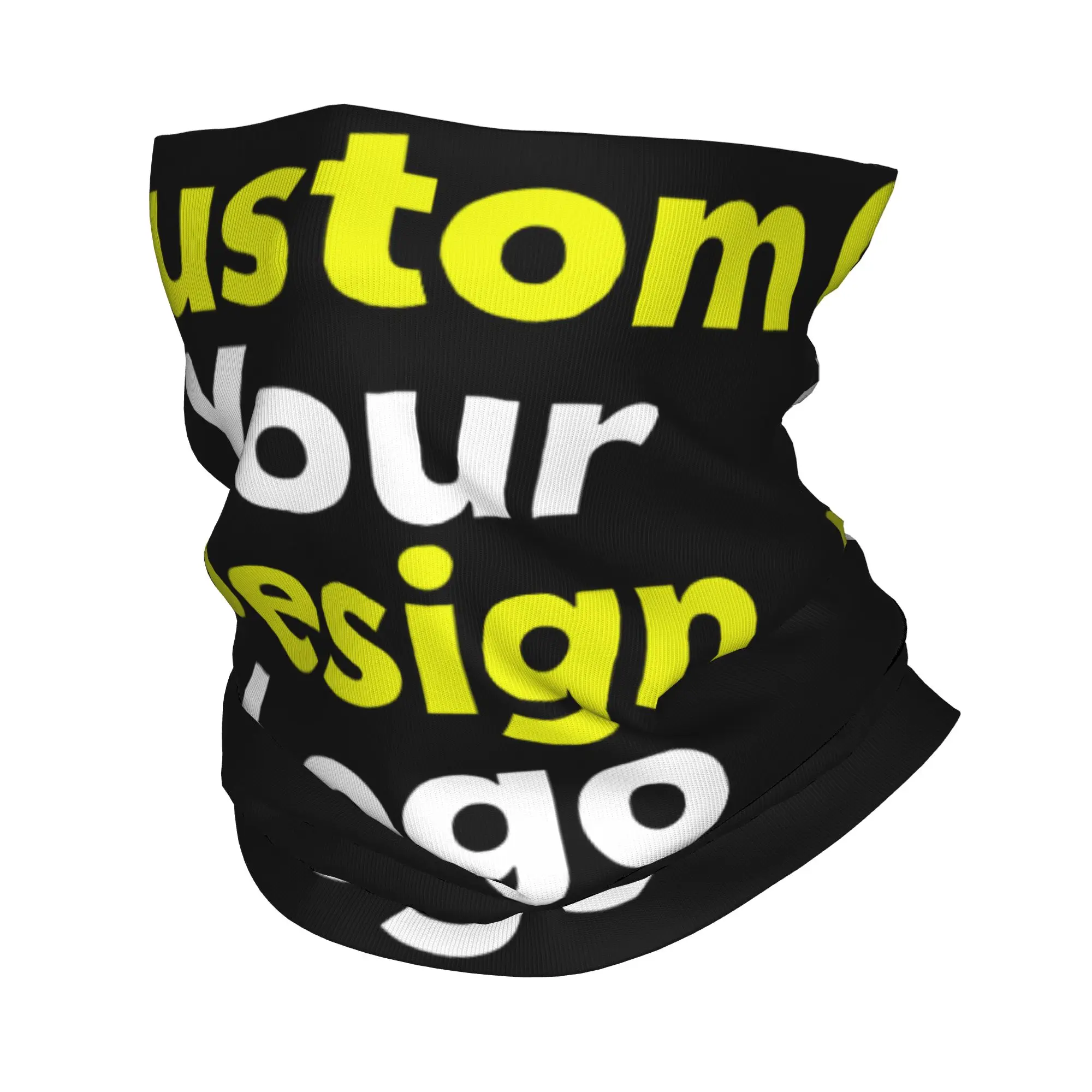 Custom Custom Your Design Logo Bandana Neck Gaiter UV Protection Face Scarf Cover Personalized Photo Headband Tube Balaclava