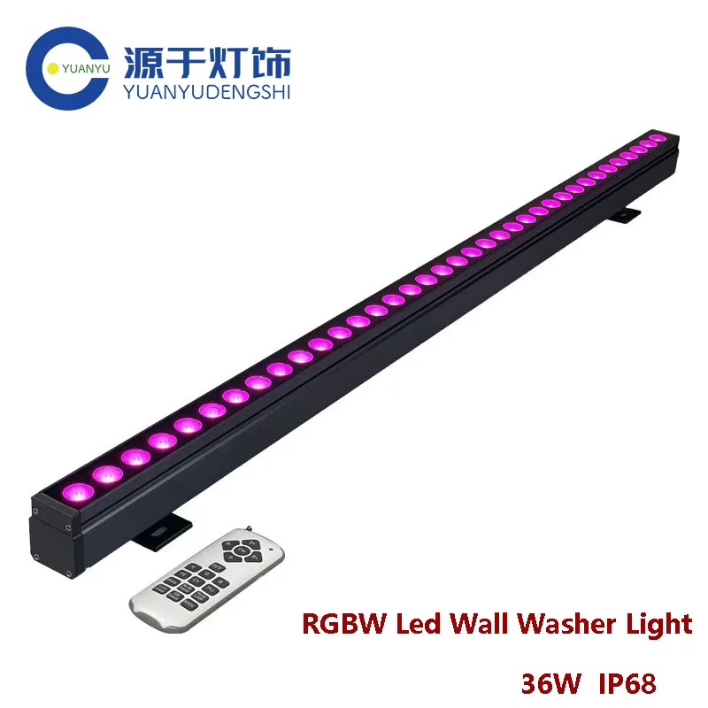 36W RGBW LED Wall Washer Light IP68 Outdoor Landscape Lighting Building Bridge Decoration Facade Lighting Facade with EU Plug