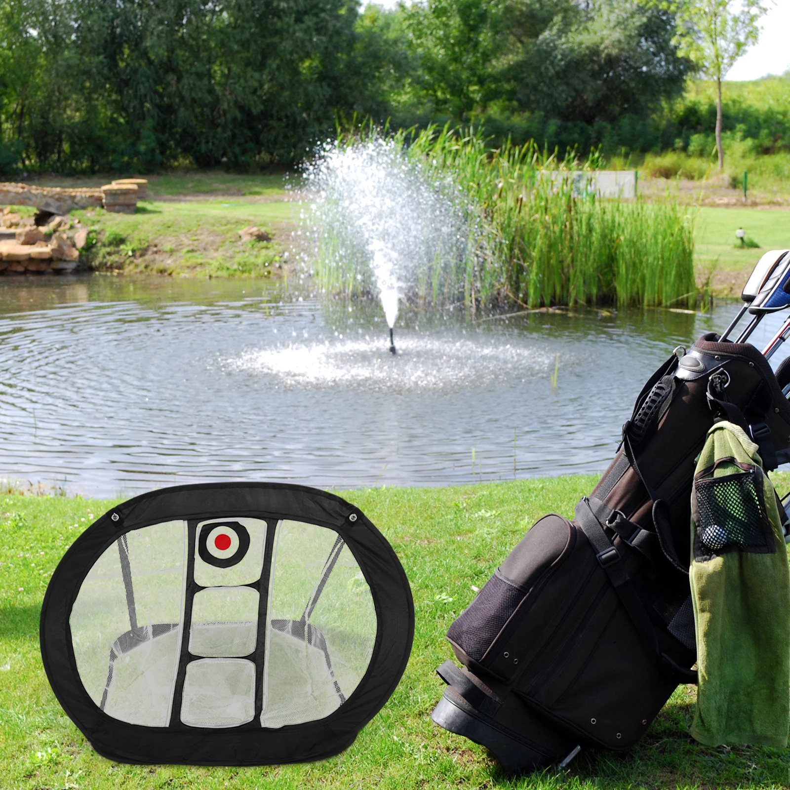 

1Pcs Foldable Golf Chipping Net Adjustable Golf Practice Net Excellent For Skill Development And Accuracy