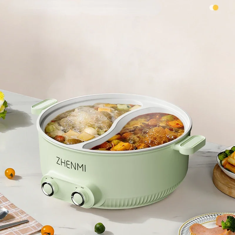 Mandarin Duck Electric Hot Pot Multi-Functional Large Capacity Integrated Non-Stick Electric Caldron Hot Pot Dedicated Pot 6L