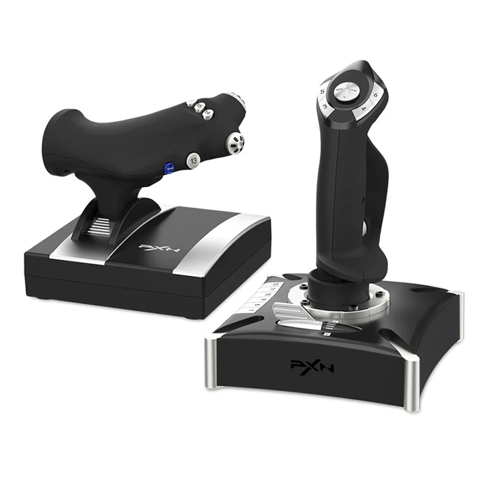New PXN 2119 Pro Ergonomic Programmable Cool Vibration Flight Simulator Joystick For PC Xbox One Ps4
