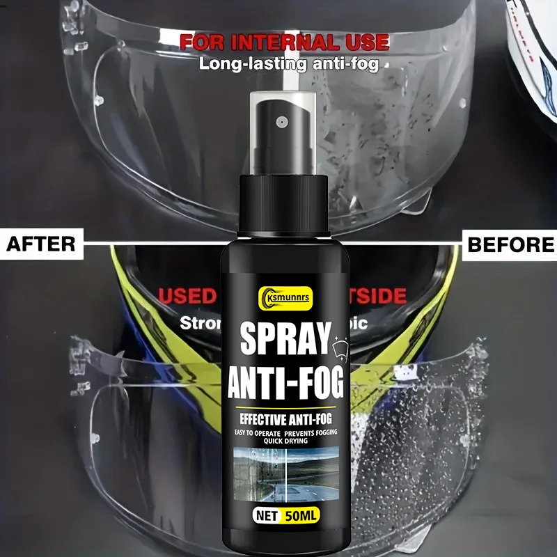 Motorcycle Helmet Anti-Fog Spray, Effectively Prevents Fogging, Enhances Visibility with Durable Nano Coating, Suitable for All image 4