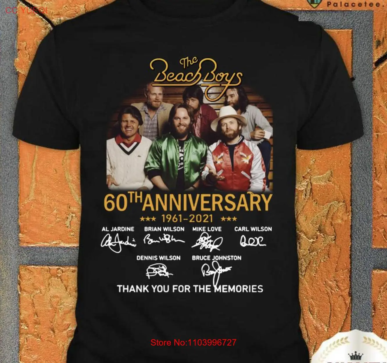 The Beach Boys 60Th Anniversary 1961 2021 Thank You For The Memories Shirt