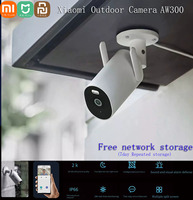 Xiaomi Mijia Outdoor Camera AW300 IP66 2K 256GB IP66 FullColor Night Vision WiFi Video Surveillance IP Cam Detection MiHome APP