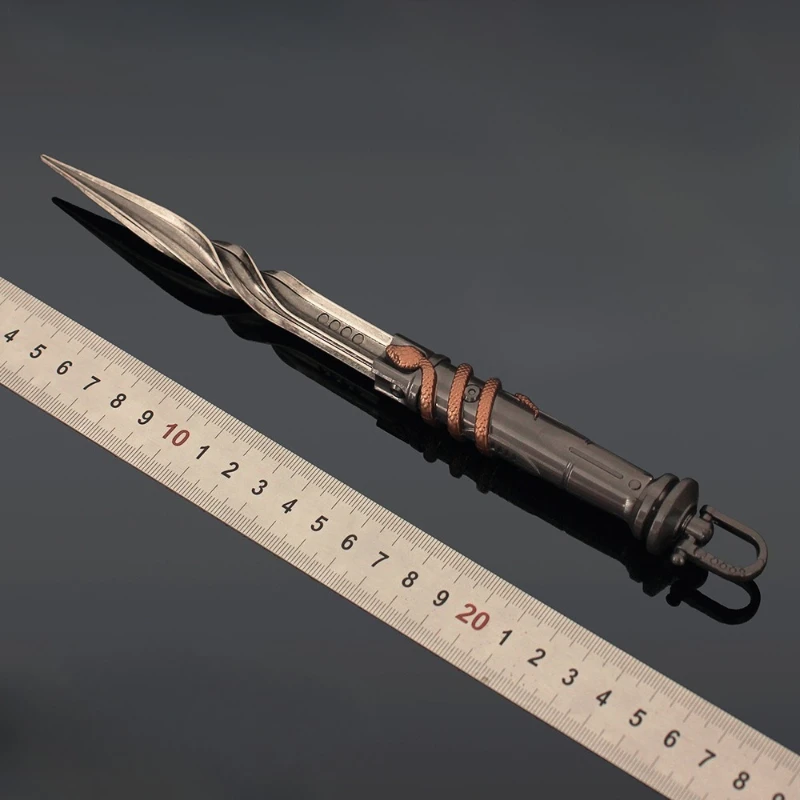 25 cm/9.84in Arena Breakout Disco Denti Armi malese Modelli Armatura Lama Gioco Periferico Coltelli da esterno Artigianato Regali Giocattoli per ragazzi