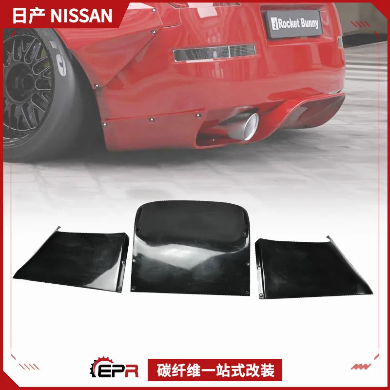 

Suitable for Nissan 350z Rocket Rabbit modification, Demon Z33 rear lip baseplate carbon fiber rear spoiler small surround