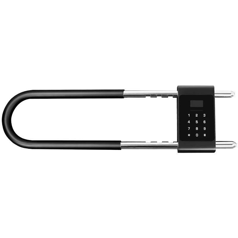 Electronic  U-Shaped Lock with Electric Fingerprint  Key, Intelligent Security Lock System