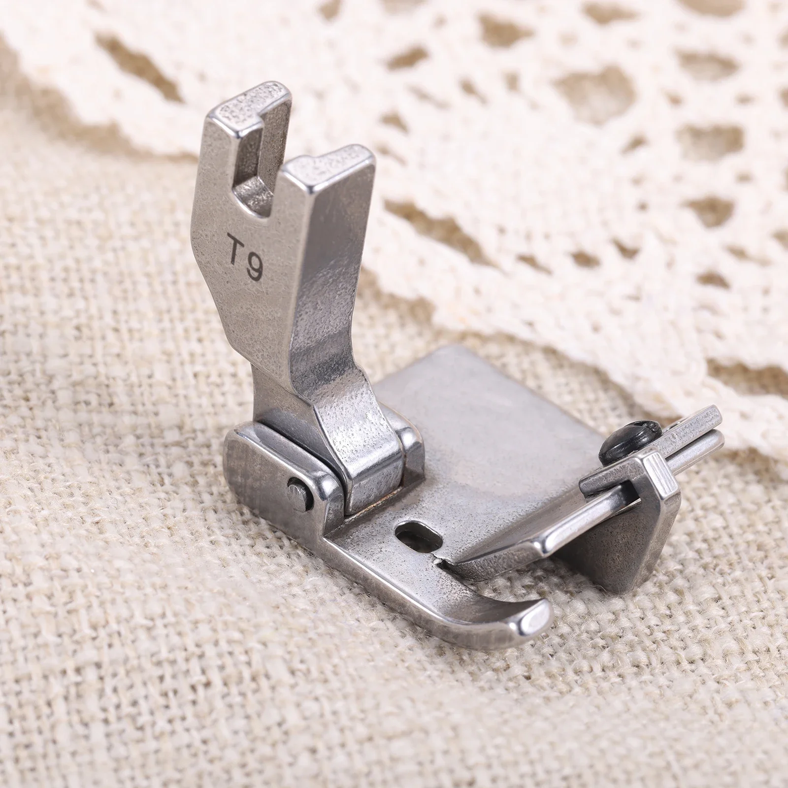 

1Pc Multifunctional T9 Industrial Sewing Machine Adjustable Presser Foot Edge Guide Hemmer Foot Flat Sewing Machine Accessories