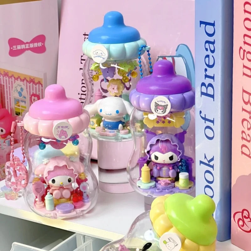 

In Stock Toptoy Sanrio Family Ton Ton Bottle Series Building Block Series Blind Box Kawaii Desktop Ornament Mystery Box Toy Gift