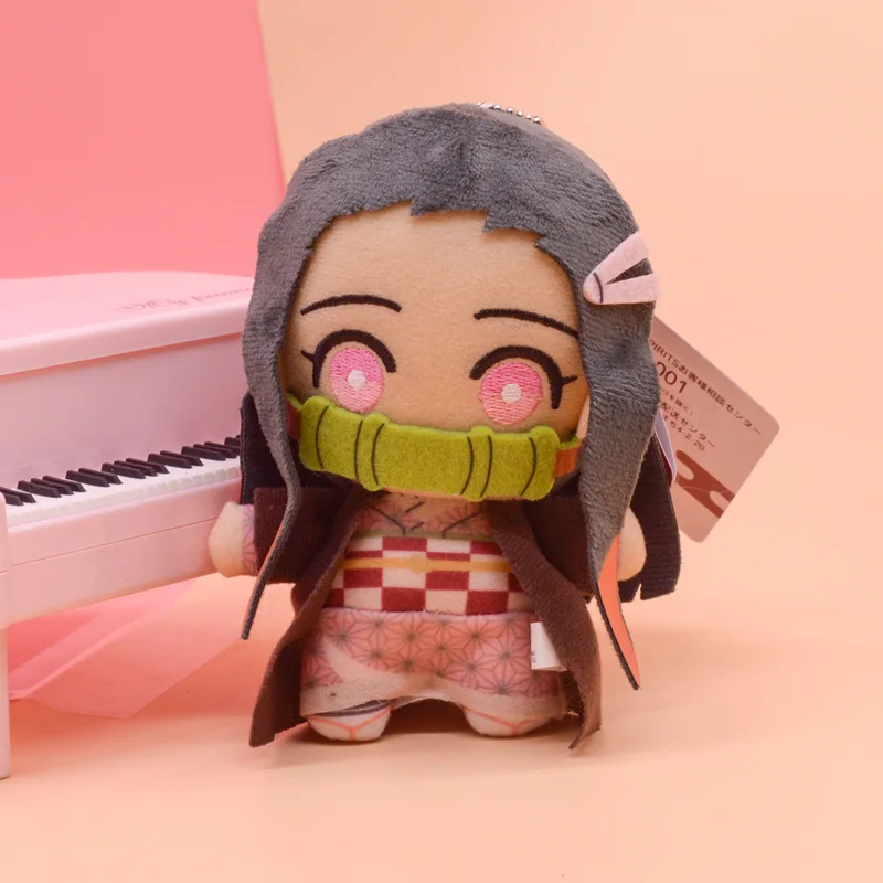 15cm Japan Anime Demon Slayer Tomioka Giyu Kamado Tanjirou Kamado Nezuko Agatsuma Zenitsu Plush Toys Doll Peluche Women Gift