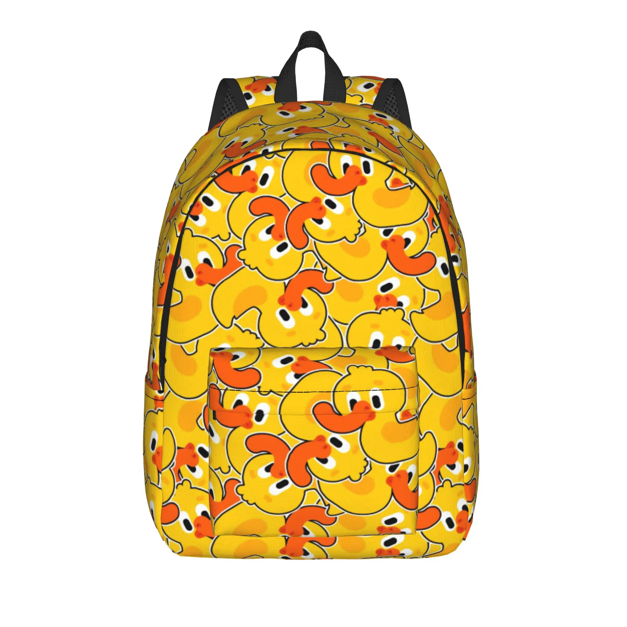 Adorable Duckling Backpack Female  Big Backpacks Polyester Novelty High School Bags Travel Design Rucksack