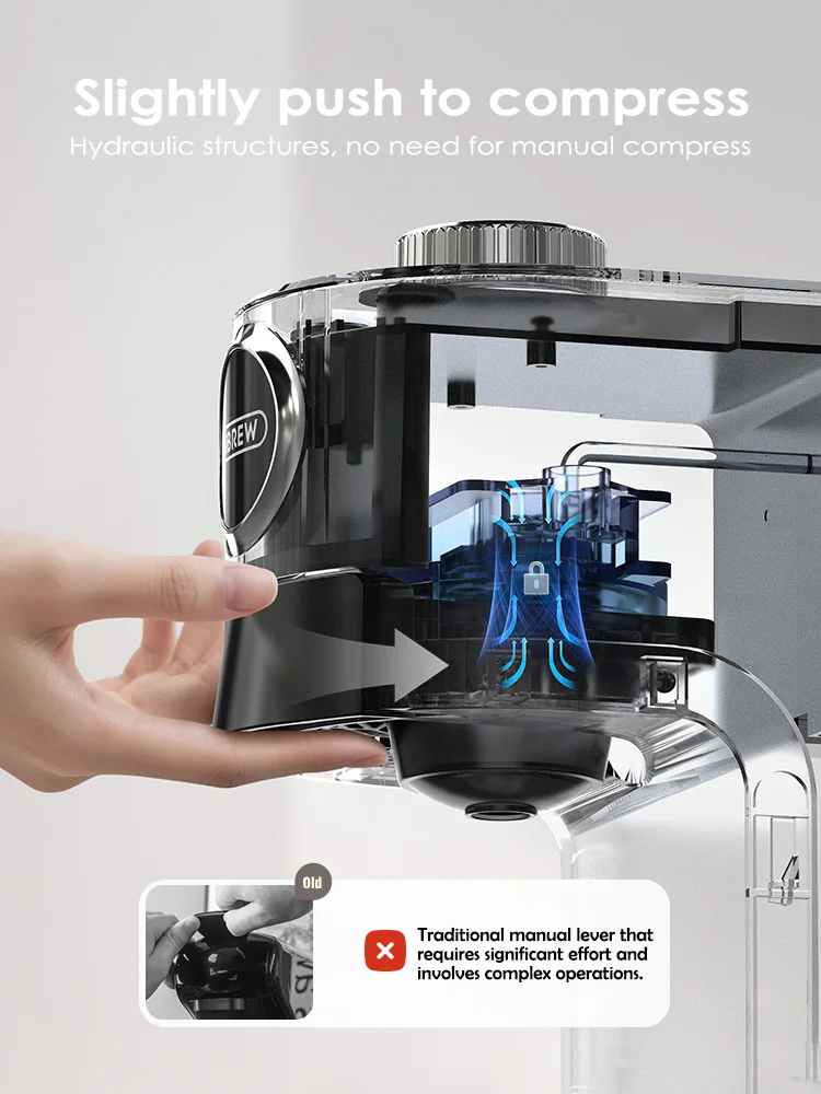 ماكينة صنع القهوة HiBREW 3 في 1 متعددة الكبسولات الساخنة/الباردة DG كابتشينو نس كبسولة صغيرة قهوة مطحونة كافتيريا H3C #3