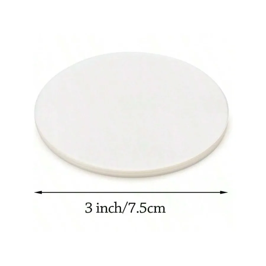 

100Pcs 75mm 3 Inch Button Parts With Circle Mylars Film Plastic Badge Protective Films Arts Crafts Supplies