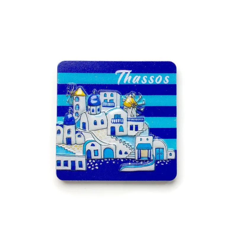 

Santorini Greece 3D Travel Souvenir Refrigerator Magnet Exquisite Original Collectible Gift Decoration