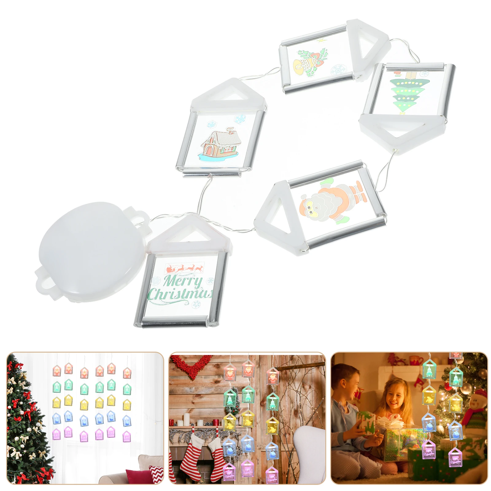 

Xmas Ornaments Christmas Lights LED Pendant Holiday Lantern Chandelier Hanging Cartoon Decorative Pendants