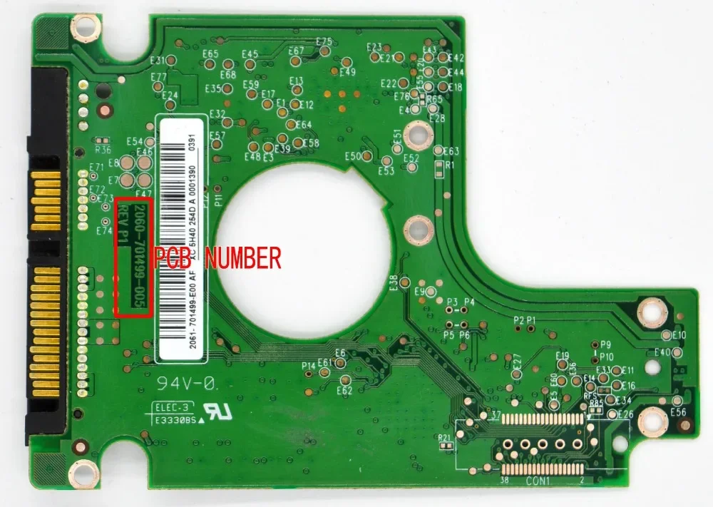 2060-701499-005 REV A, REV P1 2060-701450-011 REV A / PCB HDD digitale occidentale / 2061-701499-E00 / 2061-701450-Z00