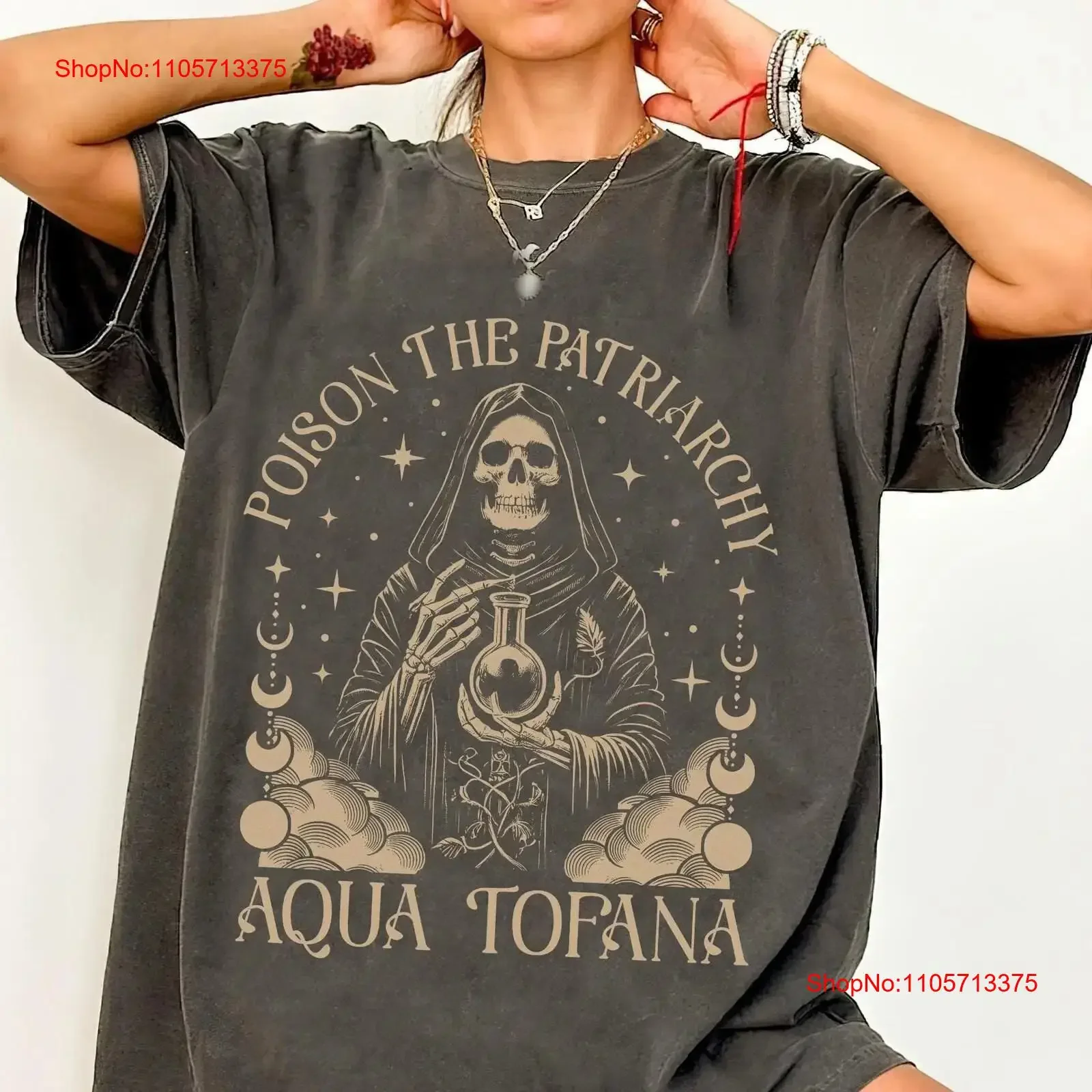 Aqua Tofana Apothecary T Shirt My Body Choice SweaT Women's Rights Funny FeminisT Reproductive vintage Washed Comfortable homme