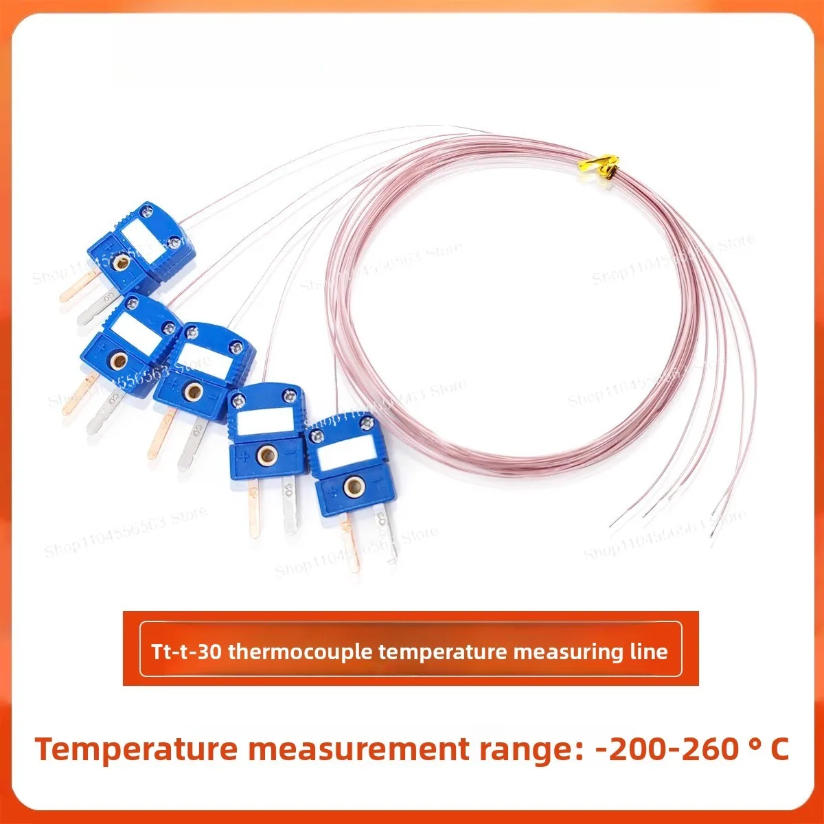 د الحرارية عالية الدقة من النوع K (TT-K-30-SLE) - سلك درجة الحرارة المعزول مع قابس لمراقبة درجة الحرارة الصناعية