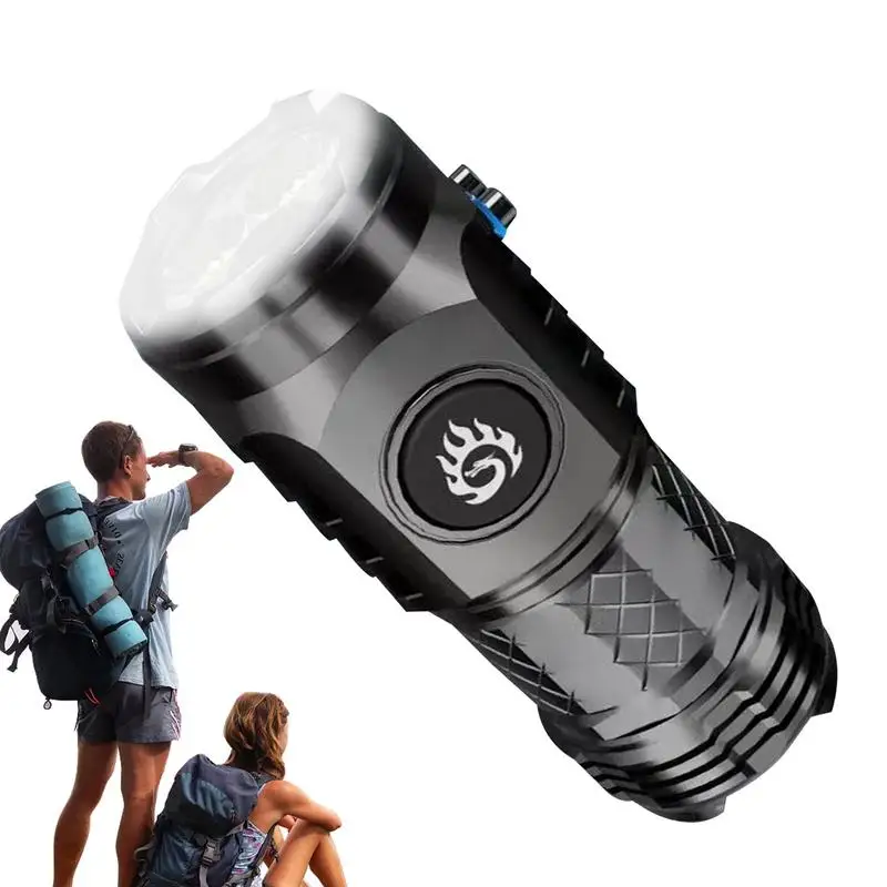 

Многофункциональный перезаряжаемый карманный водонепроницаемый фонарик для безопасности с 5 режимами работы