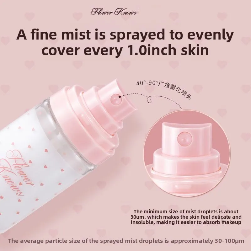 สเปรย์เอสเซนส์บำรุงผิวหน้า FlowerKnow Makeup Base Moisturizing Essence สำหรับเตรียมผิวก่อนแต่งหน้า ผลิตภัณฑ์ดูแลผิวแบบเกาหลี ช่วยเติมความชุ่มชื้นให้ผิวหน้า