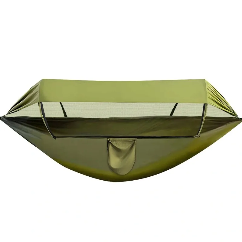 

Hammock outdoor double anti-rollover, automatic quick-opening swing mosquito net
