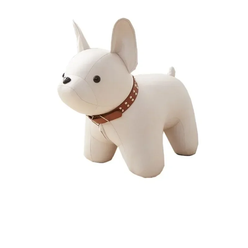 Cartoon cute dog stool  animal shoe stool Internet celebrity living room light luxury home door stool