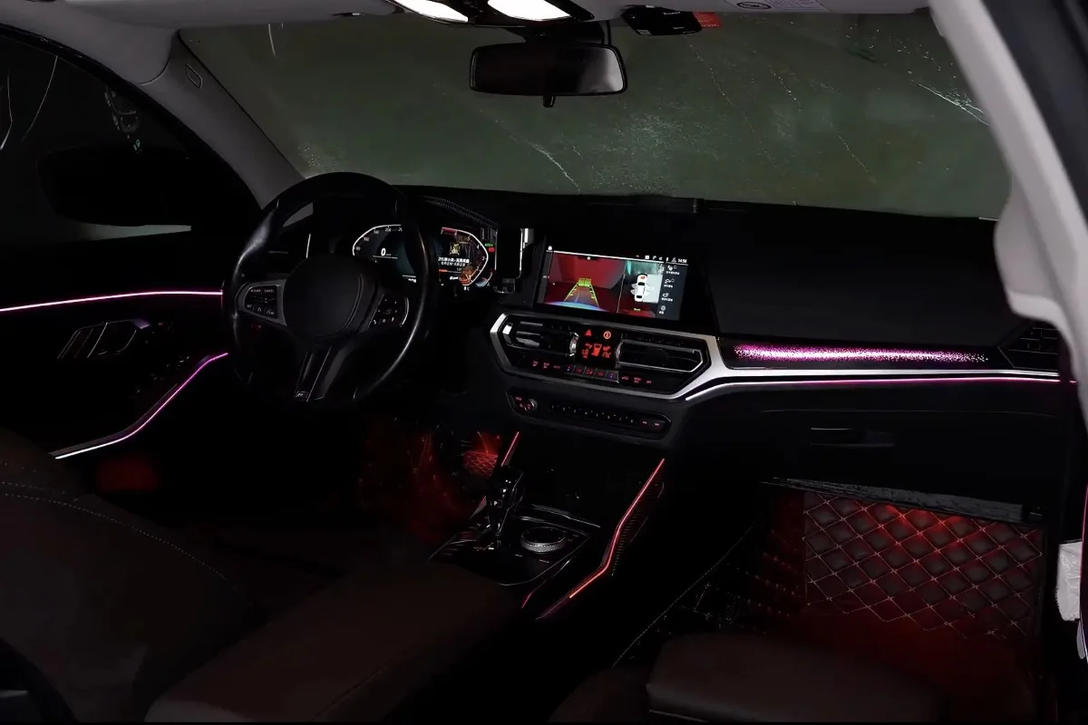 Dynamic Starry Striped Panel LED Light Auto Ambient Light Interior Atmosphere
