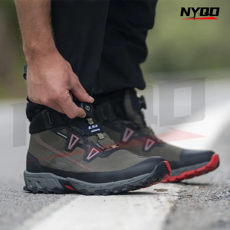 

LS2 TREKKER MBW015 Men's Boots Breathable Men Waterproof Boots For Motorcycle Men's Motorcycle Shoes Top Fashion boots men