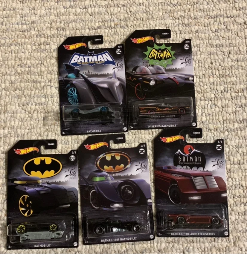 Hot Wheels 1:64 tv series DARK NIGHT Batmobile BATPLANE Gazlla GT Batcopter Power Piston Collection die cast alloy car model