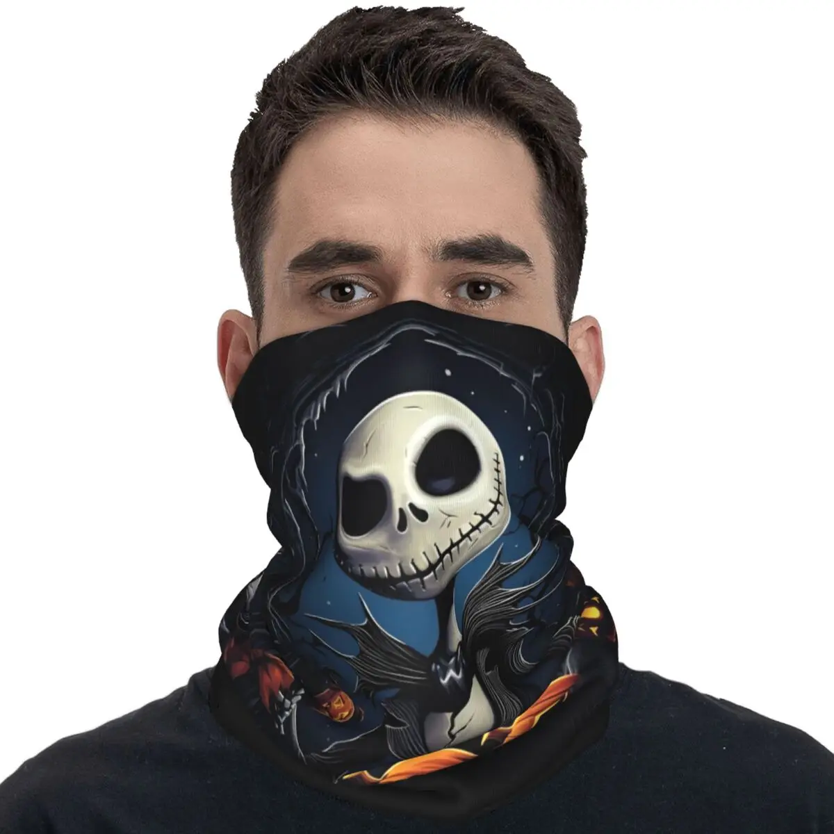 The Nightmare Before Christmas Bandana Jack Cartoon Bicycle Mask Outdoor Sports Windproof Balaclava Design Soft Bike Face Masks