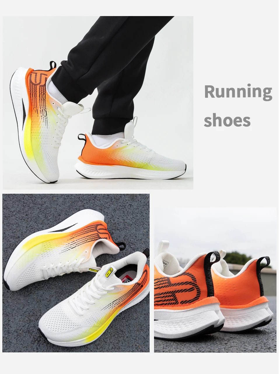 Baasploa Männer Jogging Sport Schuhe Carbon Platte Professionelle Dämpfung Turnschuhe Männlichen Outdoor Atmungsaktive Rutschfeste Laufschuhe – Detail 19