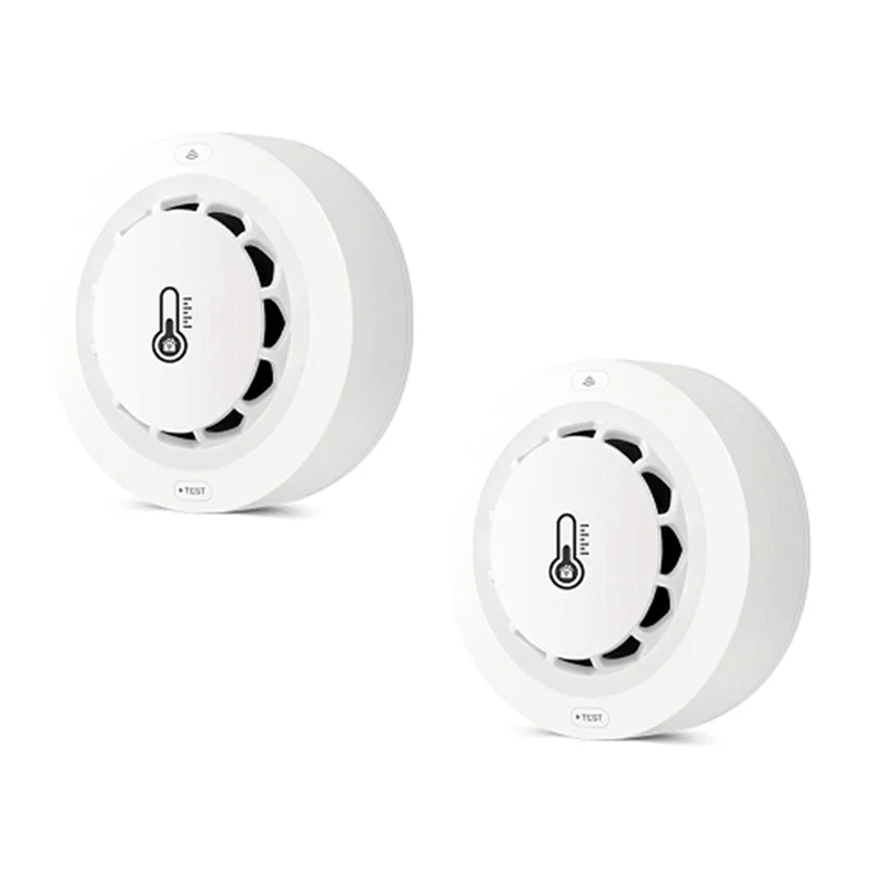 A29F-Tuya Smart Smoke Detector With Wifi & Bluetooth, Temperature & Humidity Monitoring 80Db Alarm, Remote Notifications